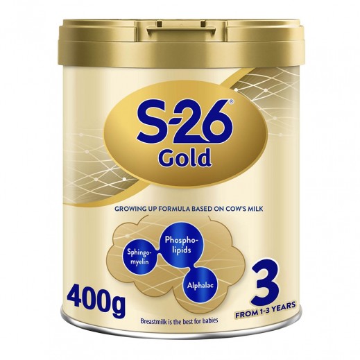 Nestle S-26 Gold Stage 3 Growing Up Formula From 1-3 Years 400g