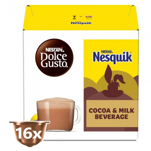 Nescafe Dolce Gusto Cocoa Nesquik 256 g (16 Capsules) - delivered by Taw9eel Fast