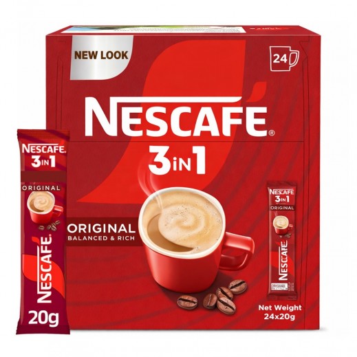 Nescafe Original 3 in 1 Instant Coffee Mix 24 x 20 g