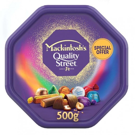 Mackintosh's Quality Street Glow Chocolate Tub 500 g - delivered by Taw9eel Fast