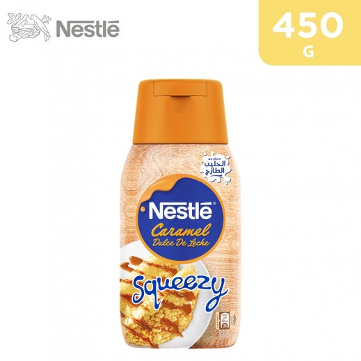 Nestle Caramel Flavored Condensed Milk Squeezy 450 g - delivered by Taw9eel Fast