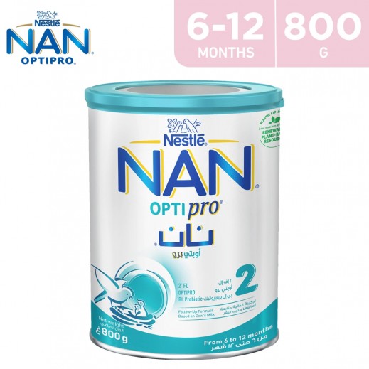 Nestle Nan Optipro Follow Up Formula Stage 2 800 g (6-12 Months) - delivered by Taw9eel Fast