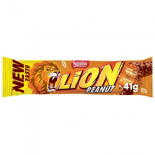 Nestle Lion Peanut Chocolate Bar 41 g - delivered by Taw9eel Fast