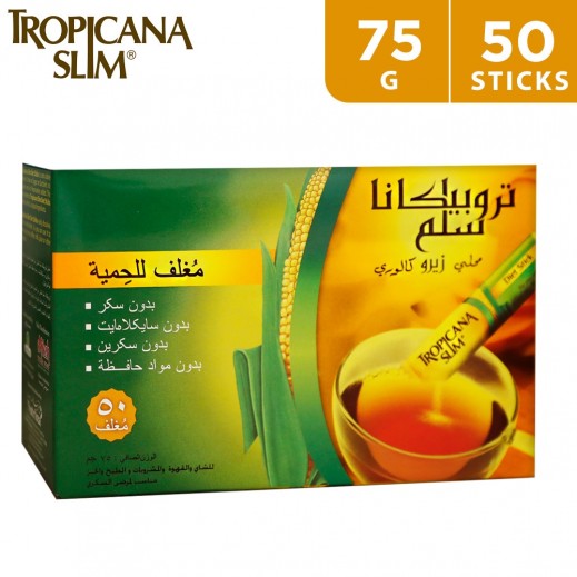 Tropicana Slim Zero Calories Sweetener 50 sticks 75 g - delivered by Taw9eel Fast