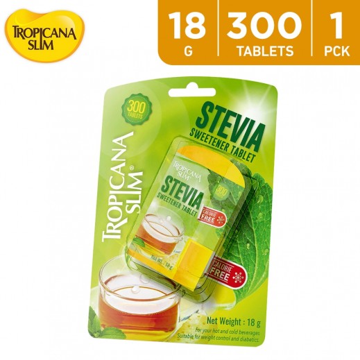 Tropicana Slim Stevia Sweetener Tablet Calorie Free 18 g (300 Tablets)