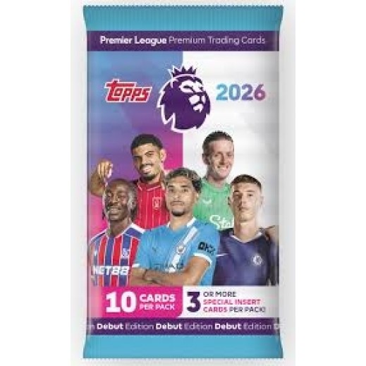 Topps Premier League 2025/26 Trading Cards Single Pack Box of 28