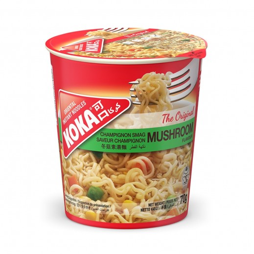 Koka Mushroom-Flavored Oriental Instant Noodles Cup (70 g) - delivered by Taw9eel Fast