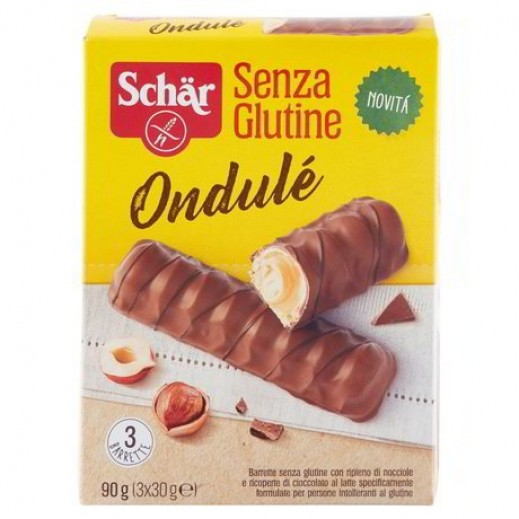 Schar Gluten Free Ondule Chocolate 90 g - delivered by Taw9eel Fast