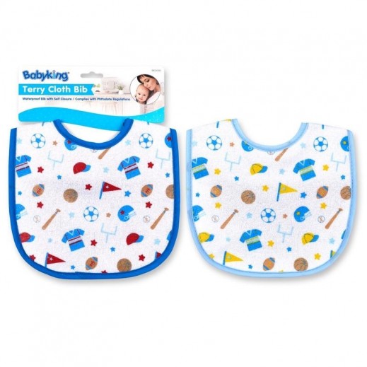 Baby King Terry Cloth Waterproof Bib 2 Pcs
