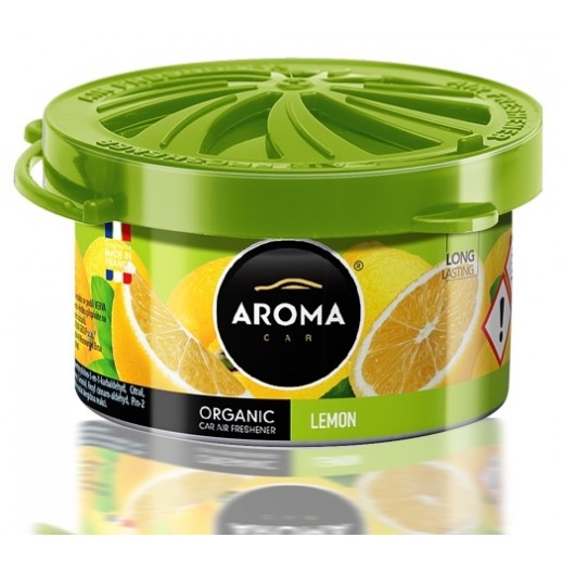Aroma Organic Car Air Freshener - Lemon - delivered by Taw9eel Fast