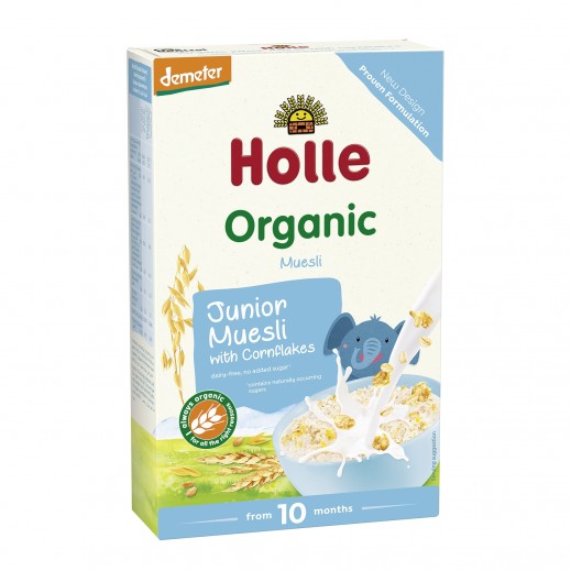 Holle Organic Junior Muesli Multigrain with Cornflakes (From 10 Months) 250 g  - delivered by Taw9eel Fast