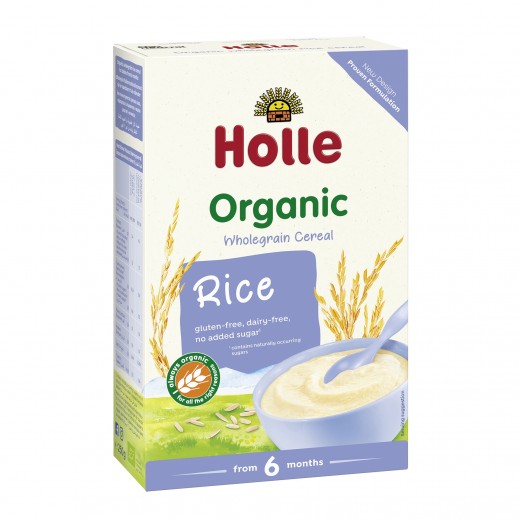 Holle Organic Wholegrain Cereal Rice 250 g (From 6 Months) - delivered by Taw9eel Fast