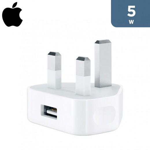 Apple 5W USB Power Adapter - White - delivered by Taw9eel Fast