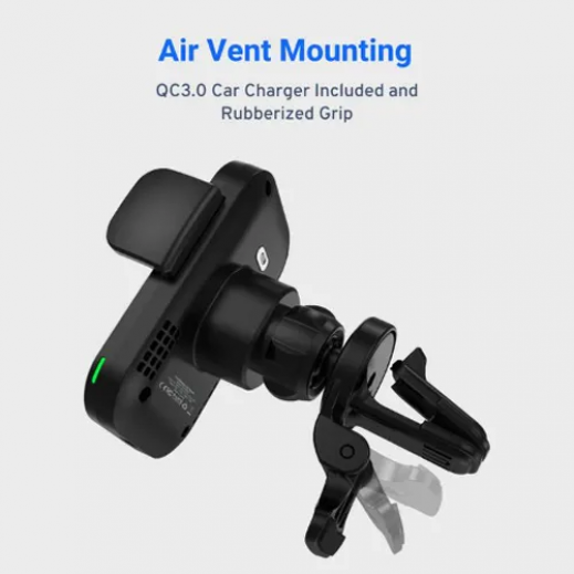 Powerology FastWireless Universal Magsafe Mount Black توصيل