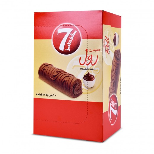 7Days Swiss Roll Cocoa Filling 12 x 20 g