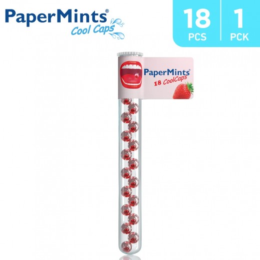 Papermints Strawberry 18 CoolCaps - delivered by Taw9eel Fast