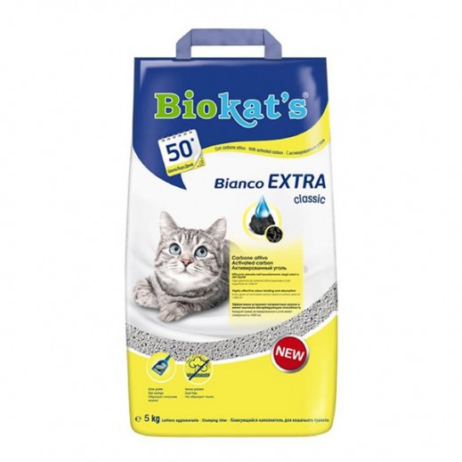 Biokats Bianco Extra Classic Cat Litter 5 kg - delivered by Taw9eel Fast