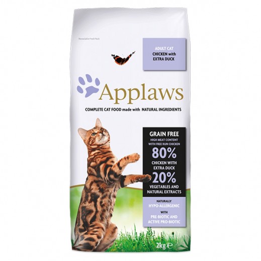 Applaws Adult Dry Cat Food Chicken With Extra Duck 2 kg - delivered by Taw9eel Fast