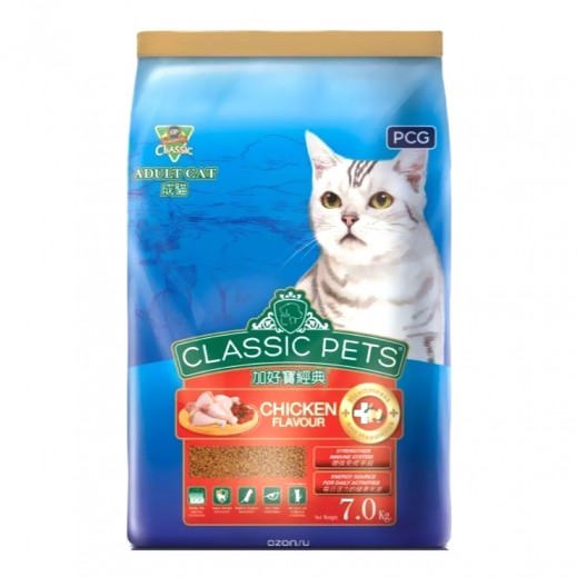 Classic Pets Chicken-Flavored Adult Cat Food 7 kg