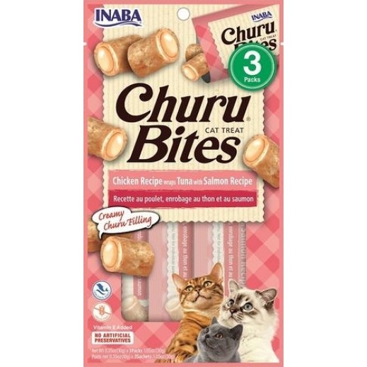 Inaba Churu Bites Tuna with Salmon 30 g - delivered by Taw9eel Fast