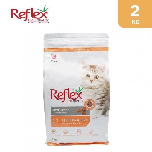 Reflex Kitten Food With Chicken & Rice 2 kg - delivered by Taw9eel Fast