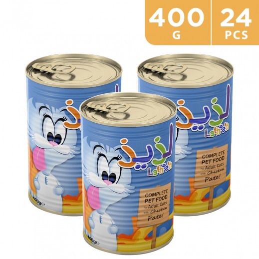 Latheeth Adult Cat Pate Chicken Wet Food 24 x 400 g