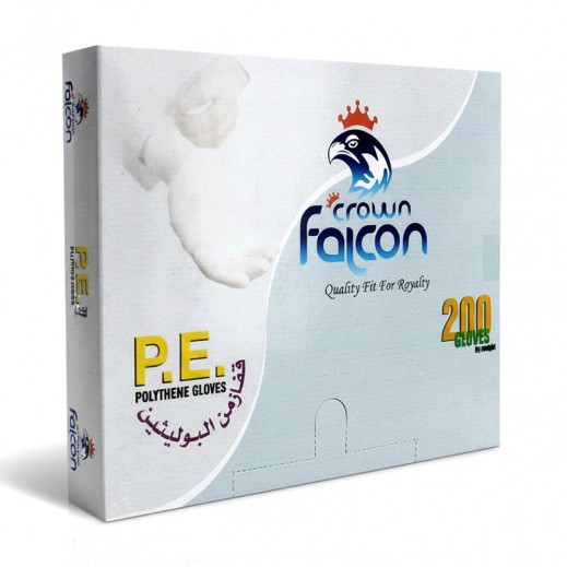 Falcon Crown Polythene Gloves 200 Pieces