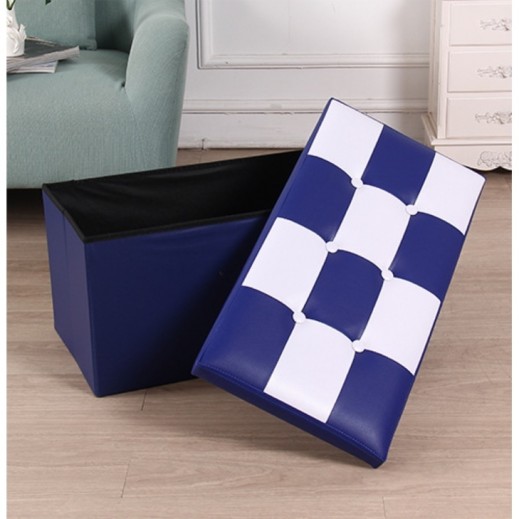 Foldable Storage Box Large Blue By Essentials By Taw9eel