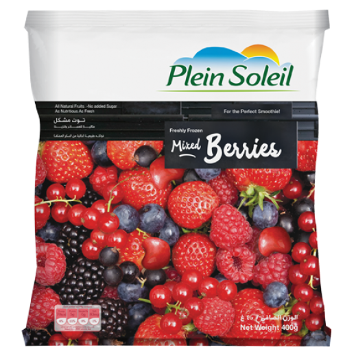 Plein Soleil Frozen Freshly Mixed Berries 400 g - delivered by Taw9eel Fast