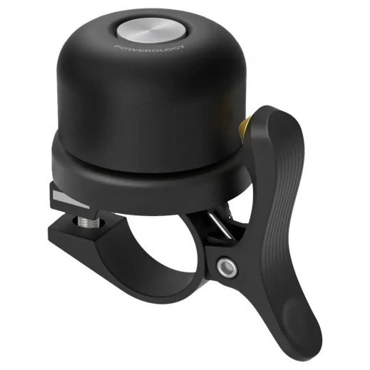 Powerology Bicycle & Scooter Bell With Airtag Mount - delivered by Taw9eel within 2 Business Days