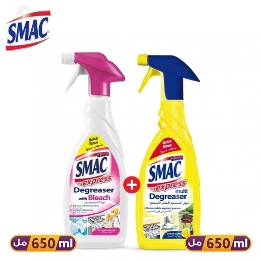 Buy Smac Express Degreaser With Bleach 650 ml + Lemon Multi Degreaser