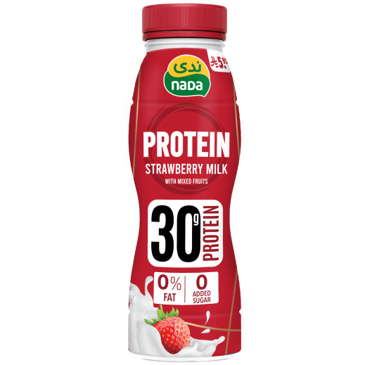 Nada Low Fat Strawberry-Flavored Protein Milk 320 ml - delivered by Taw9eel Fast
