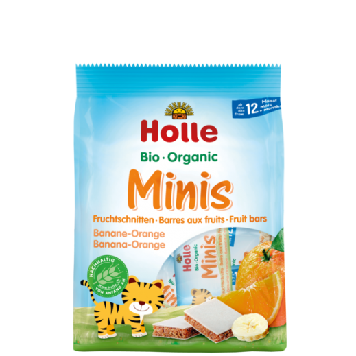 Holle Organic Minis Banana Orange Fruit Bars 100 g