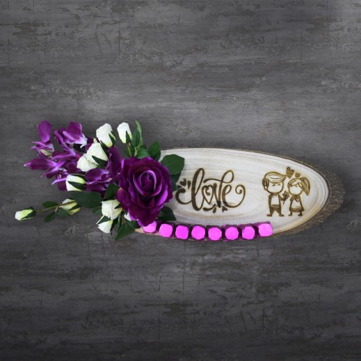 Purple Life Stand - delivered by G & E Flower 