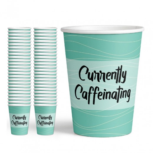 Papco Paper Coffee Cups with Handle 7 Oz (50 Cups) - delivered by Taw9eel Fast