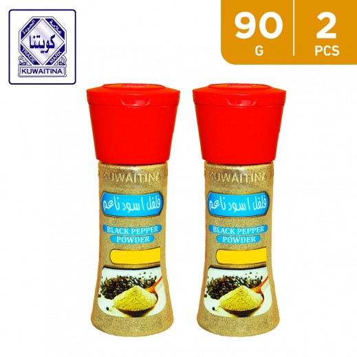 Kuwaitina Black Pepper Powder Bottle 2 x 90 g