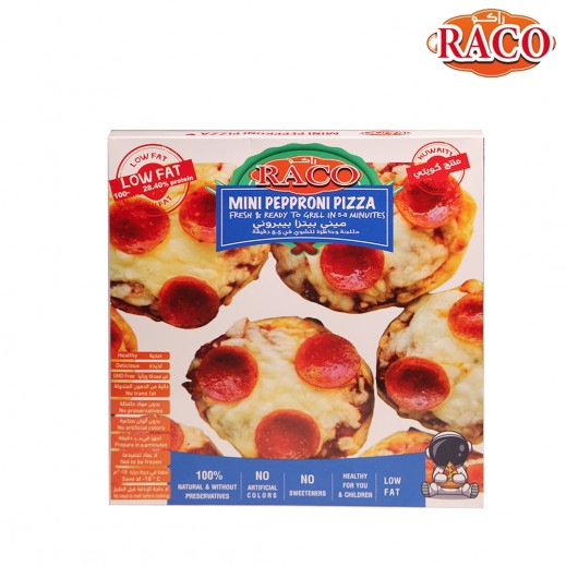 Raco Low Fat Mini Pepperoni Pizza 300 g - delivered by Taw9eel Fast