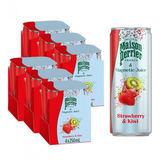 Perrier Strawberry & Kiwi Juice 24 x 250 ml