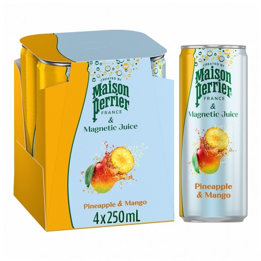 Perrier Pineapple & Mango Juice 4 x 250 ml - delivered by Taw9eel Fast