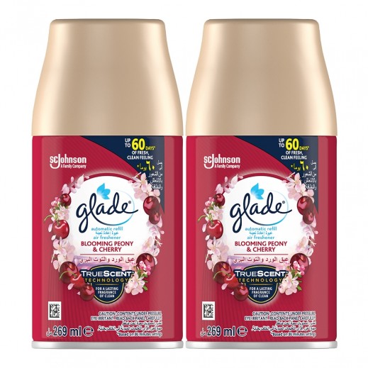 Glade Automatic Refill Air Freshner Blooming Peony & Cherry 2 x 269 ml