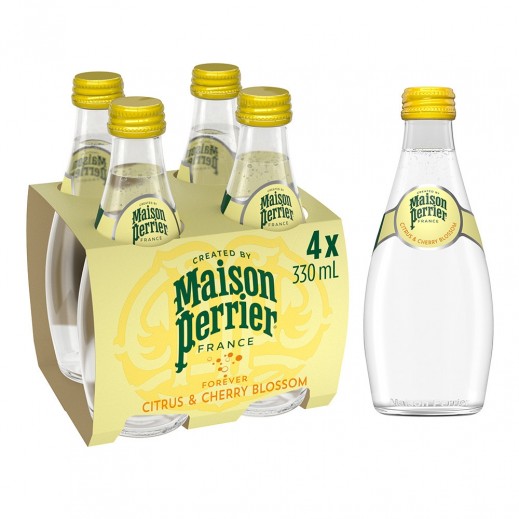 Maison Perrier Collection Citrus & Cherry Sparkling Water 4 x 330 ml