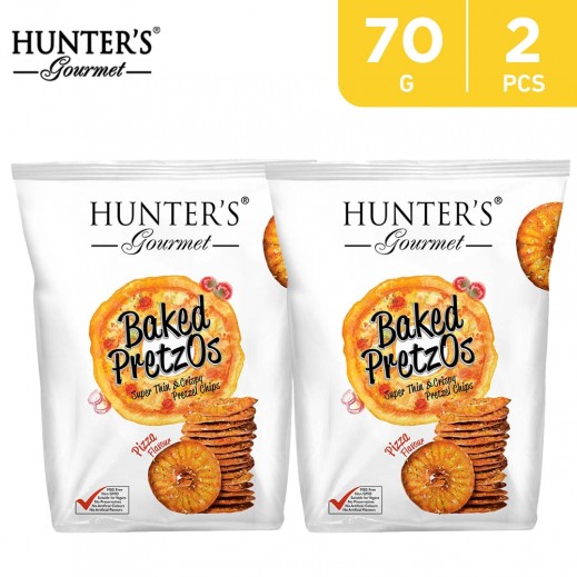 Buy Hunter's Baked Pretzos Pizza 2×70 g | توصيل Taw9eel.com