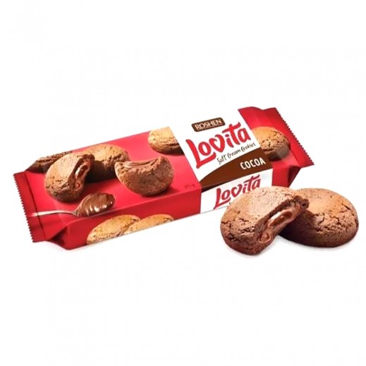 Roshen Lovita Cocoa Soft Cream Cookies 127g
