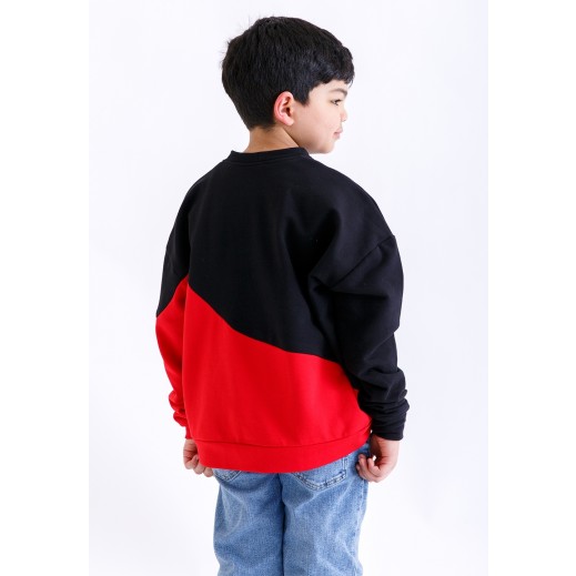 Buy Kids Half Black Half Red Sweater delivered by Thouqi within 2