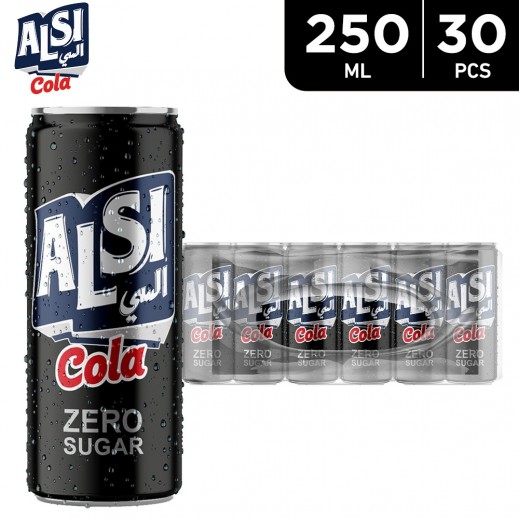 Alsi Cola Zero Soft Drink 30×250 ml - delivered by Taw9eel Fast