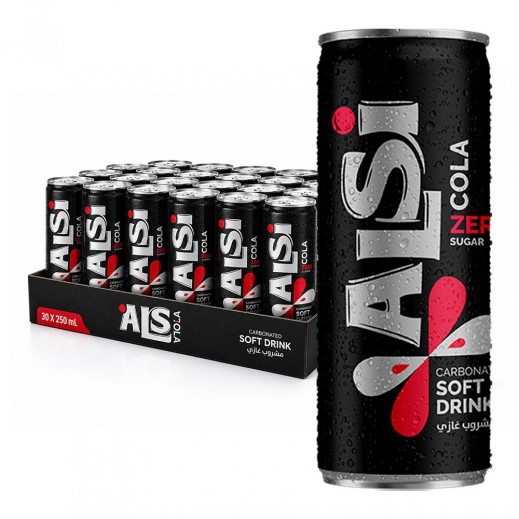 Alsi Cola Zero Sugar Soft Drink 30 x 250ml