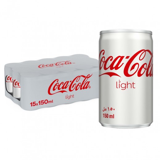 Coca Cola Light Soft Drink Can 15 x 150ml - delivered by Taw9eel Fast