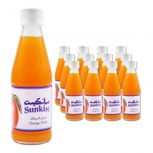 Sunkist Orange Drink Juice Bottle 12 x 200 ml
