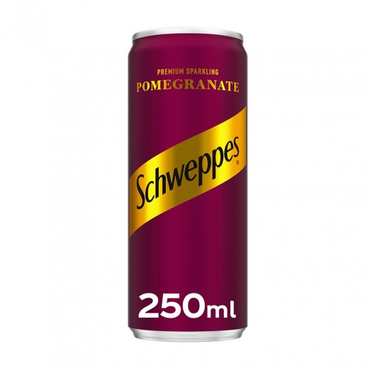 Schweppes Pomegranate Premium Sparkling Drink Can 250 ml - delivered by Taw9eel Fast