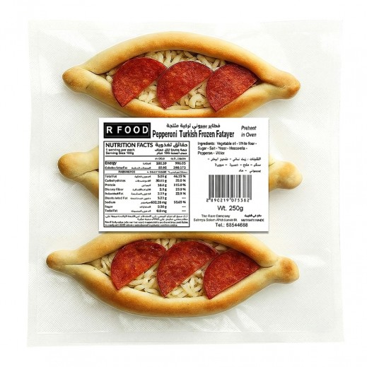 R Food Turkish Frozen Peperoni Fatayer 250g